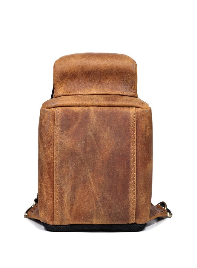 Celtic Premium Full Grain Leather Crossbody Bag with Multiple Zip Pockets & Fixed Strap - Image 3