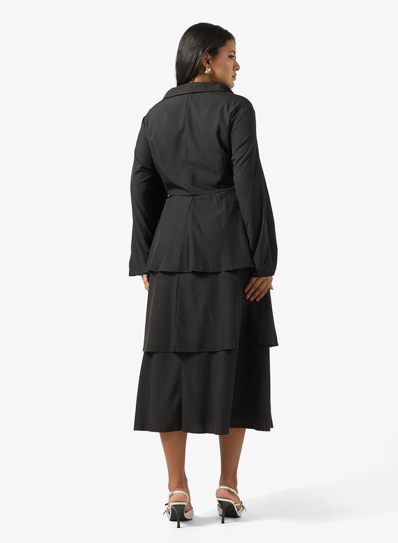 Ella Plus Longline Blazer Dress - Image 2