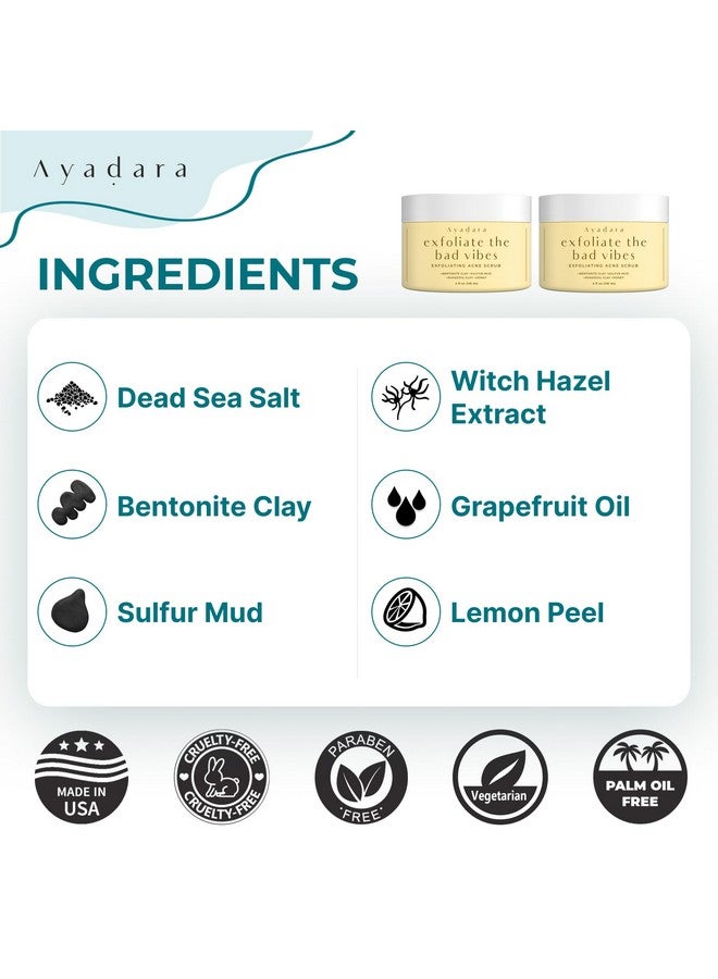 ايدارا مقشر حب الشباب، 4 أونصة سائلة (118 مل)، غسول مقشر للوجه لحب الشباب، مقشر طبيعي للوجه لحب الشباب الشديد والهرموني، مقشر الوجه لحب الشباب للمراهقين والنساء والرجال والبالغين، إمداد لمدة 120 يومًا - Image 4