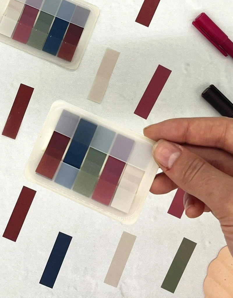 كاغيت جيمي دوكان Retro 5 Color Index Sticker / Index / Post-it / Sticky Note / Sticky Note