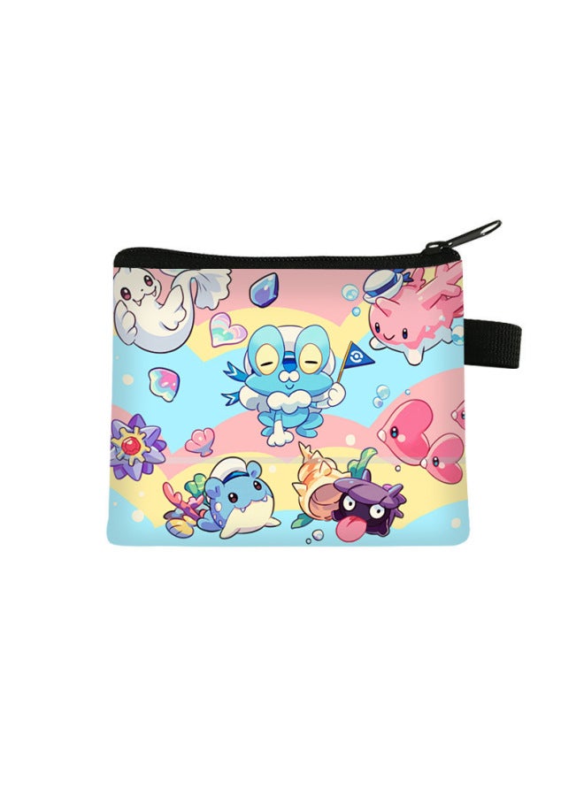 Pikachu Children's Coin Purse Pokémon Children's Cute Storage Mini Bag Cartoon Portable Key Card Holder