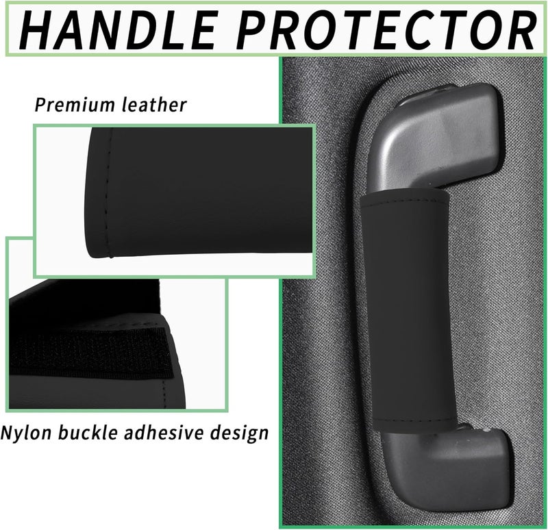 Carleef Leather Car Door Handle Protectors - 2PCS - Image 3