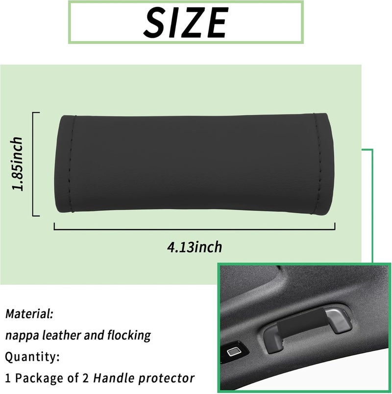 Carleef Leather Car Door Handle Protectors - 2PCS - Image 2