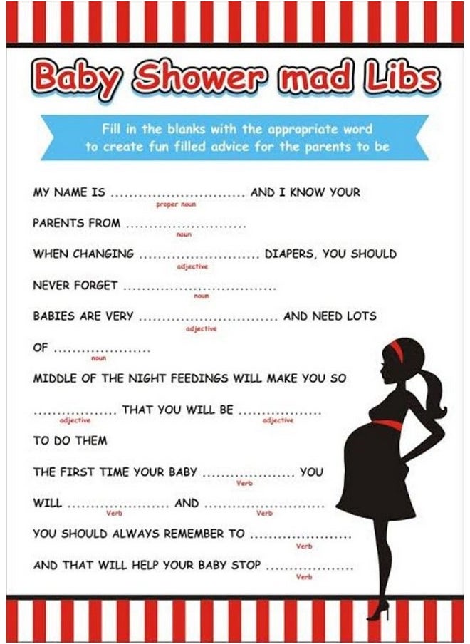 Theme My Party Theme My Party Baby Shower Theme Game Advice List Pack of 10 