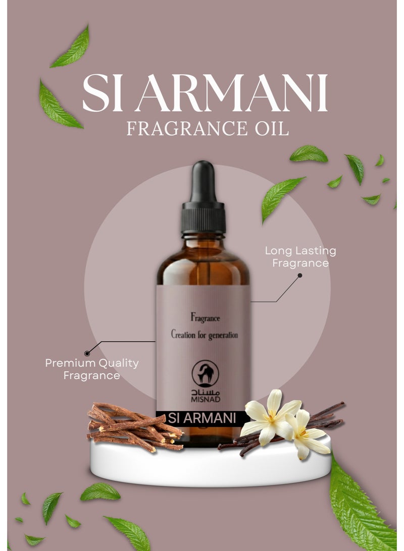 سيميكول زيت عطري مسند أرماني إس آي – 100 مل | زيوت عطرية عالية الجودة للناشر وصناعة العطور وصناعة الشموع - Image 2