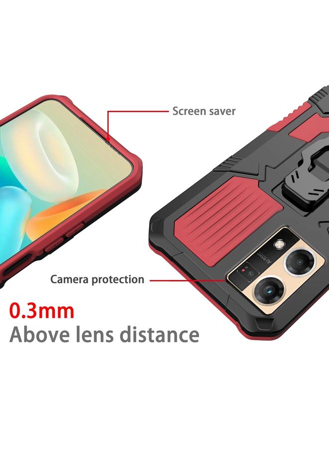 S-TOP Case For OPPO Reno7 4G Armor Warrior Shockproof PC + TPU Phone Case - Image 4