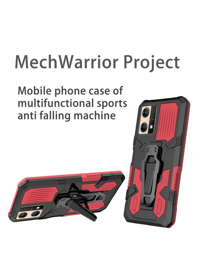 S-TOP Case For OPPO Reno7 4G Armor Warrior Shockproof PC + TPU Phone Case - Image 2