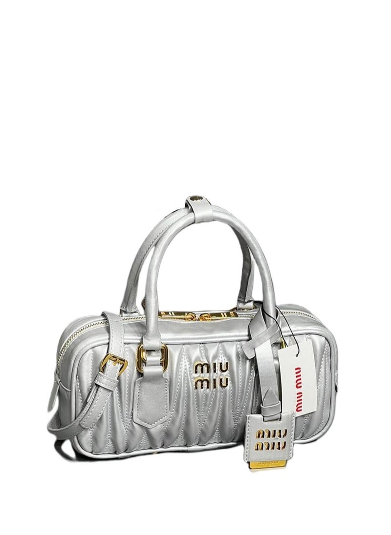 Miu Miu Small Arcadie Top Handle Bag in Matelassé Nappa Leather Crossbody Shoulder  - Image 1
