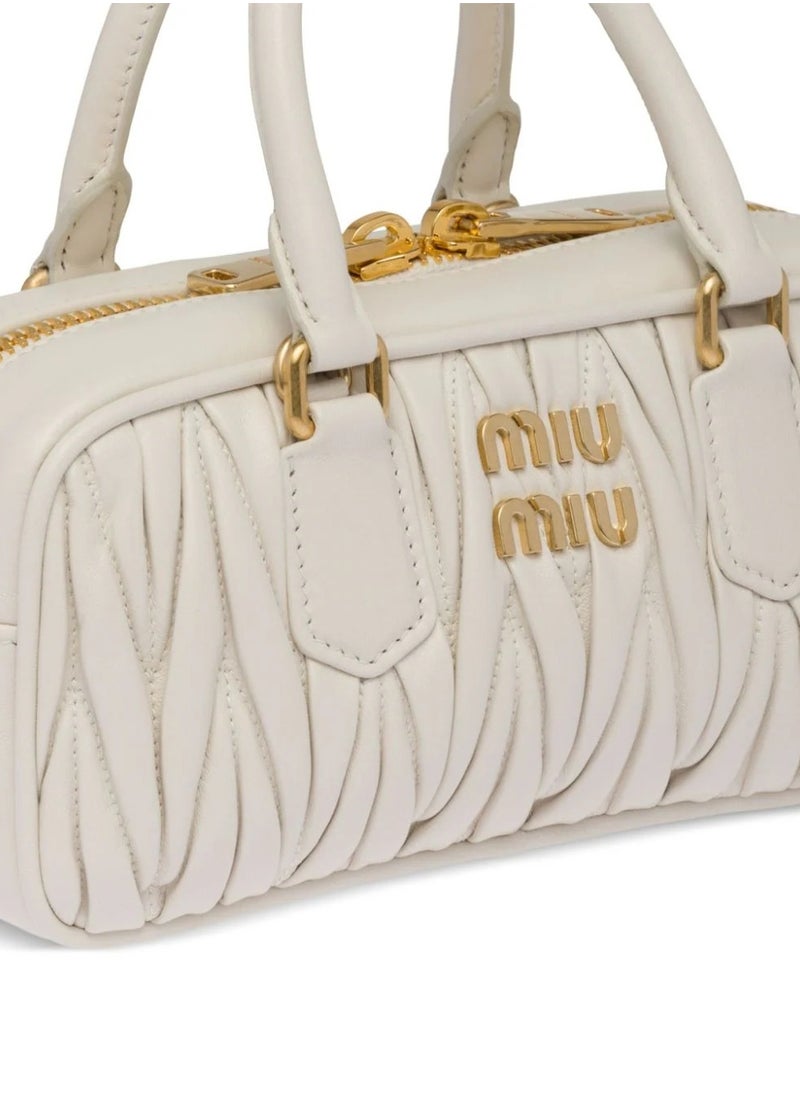 Miu Miu Small Arcadie Top Handle Bag in Matelassé Nappa Leather Crossbody Shoulder  - Image 2
