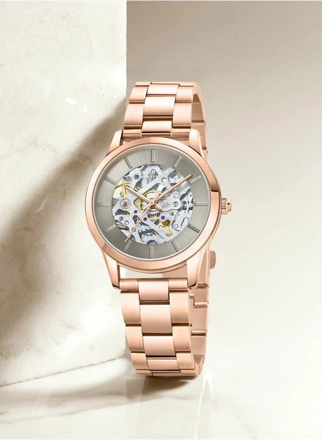 Kenneth Cole New York 36mm Automatic Women's Watch with Rose Gold Stainless Steel Bracelet