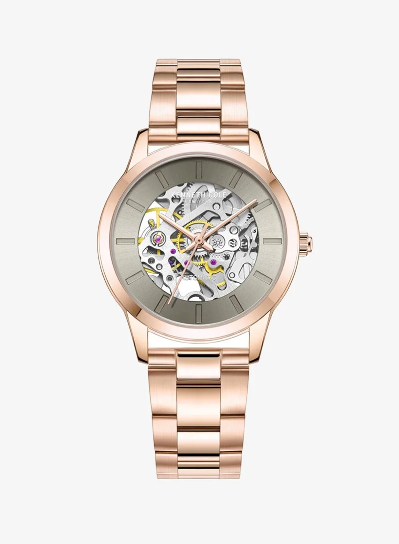 Kenneth Cole New York 36mm Automatic Women's Watch with Rose Gold Stainless Steel Bracelet