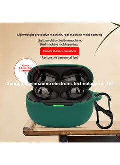 Generic For Xiaomi Redmi Buds 5 Pro Earphone Protective Cover Bluetooth Soft Silicone Earphone Shell One-piece Box-Color:Dark Green-Model:Buds 5 Pro  - Image 4