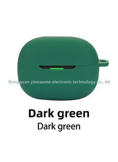 Generic For Xiaomi Redmi Buds 5 Pro Earphone Protective Cover Bluetooth Soft Silicone Earphone Shell One-piece Box-Color:Dark Green-Model:Buds 5 Pro  - Image 1