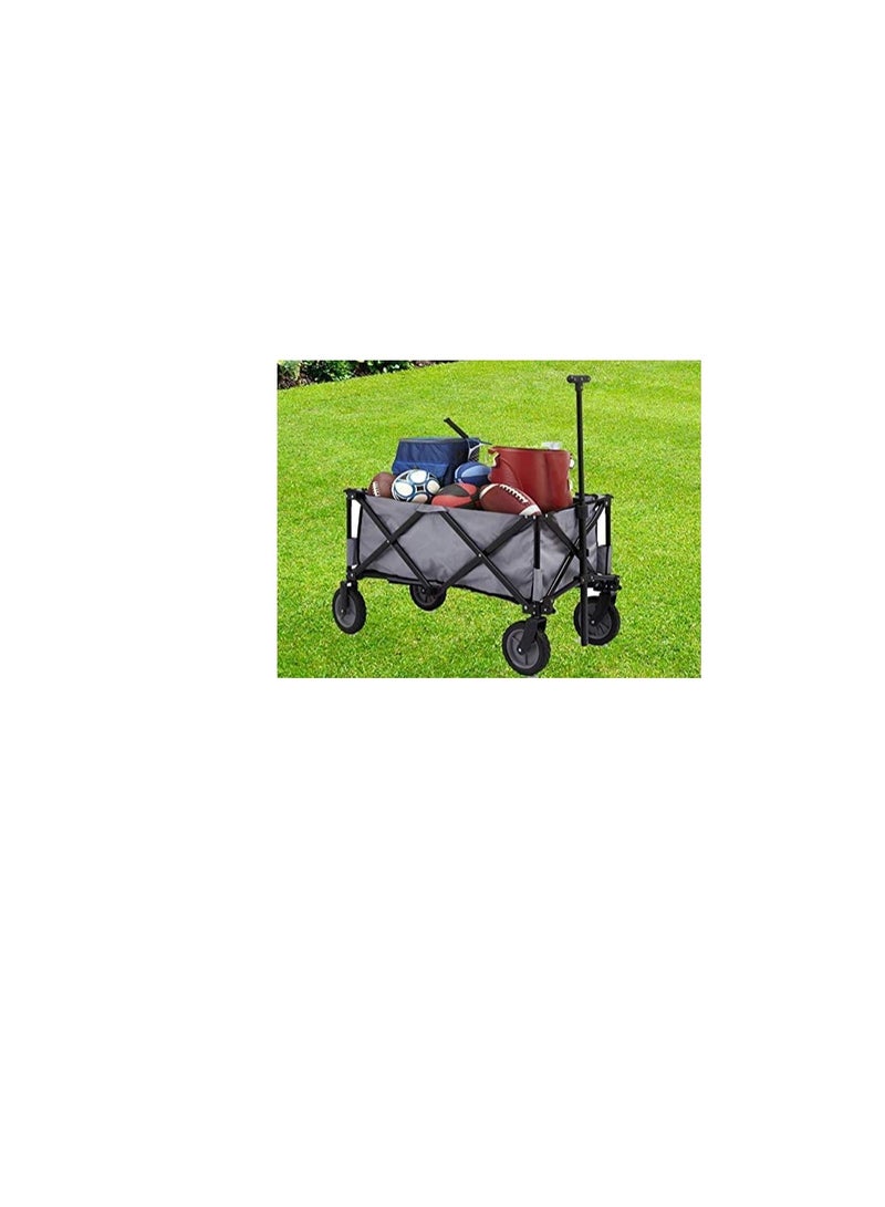 ROBUSTLINE Robustline Folding Cart Trolley Gray Heavy duty 4 Wheels - Image 3