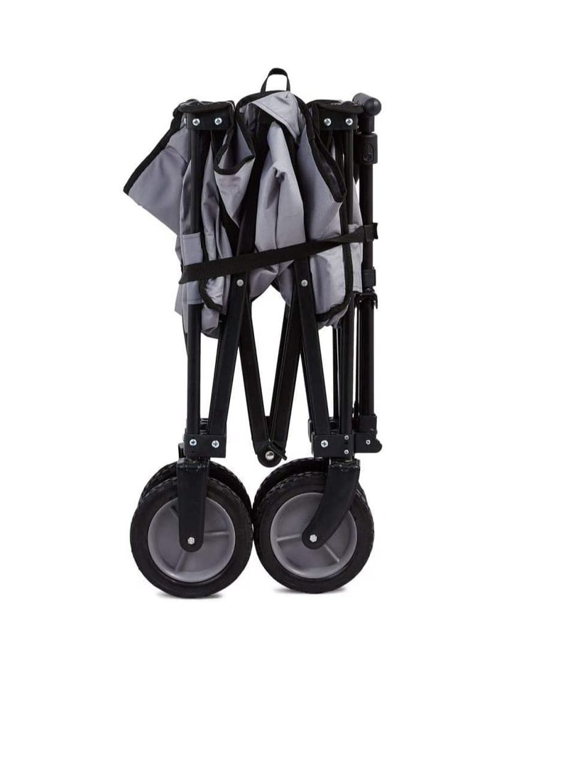 ROBUSTLINE Robustline Folding Cart Trolley Gray Heavy duty 4 Wheels - Image 2