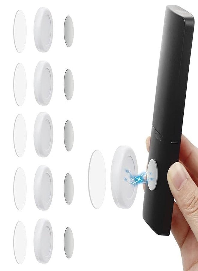 TRYV 6 Pcs Magnetic Remote Control Holder Wall Mount| No Drill Self-Adhesive Remotes Stand Organizer for TV AC Fan Set Top Box WiFi Router Smart Home Office | Strong Magnet ABS Invisible Wall Storage - Image 1