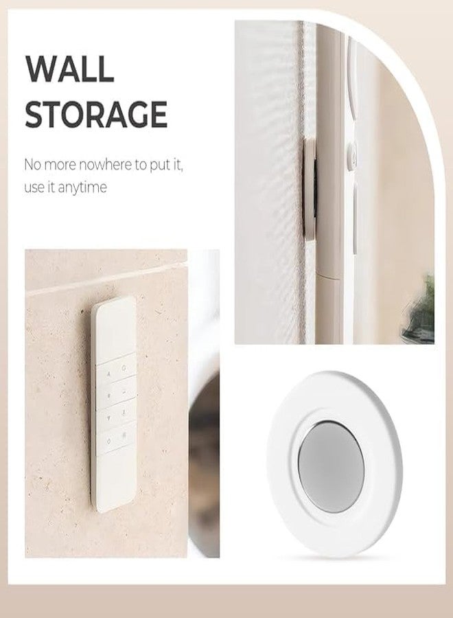 TRYV 6 Pcs Magnetic Remote Control Holder Wall Mount| No Drill Self-Adhesive Remotes Stand Organizer for TV AC Fan Set Top Box WiFi Router Smart Home Office | Strong Magnet ABS Invisible Wall Storage - Image 3