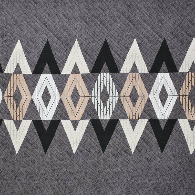 Delight Zone Glace Cotton 160TC Prime Collection Double Flat Bedsheet with 2 Pillow Covers - (Grey6) - Image 3
