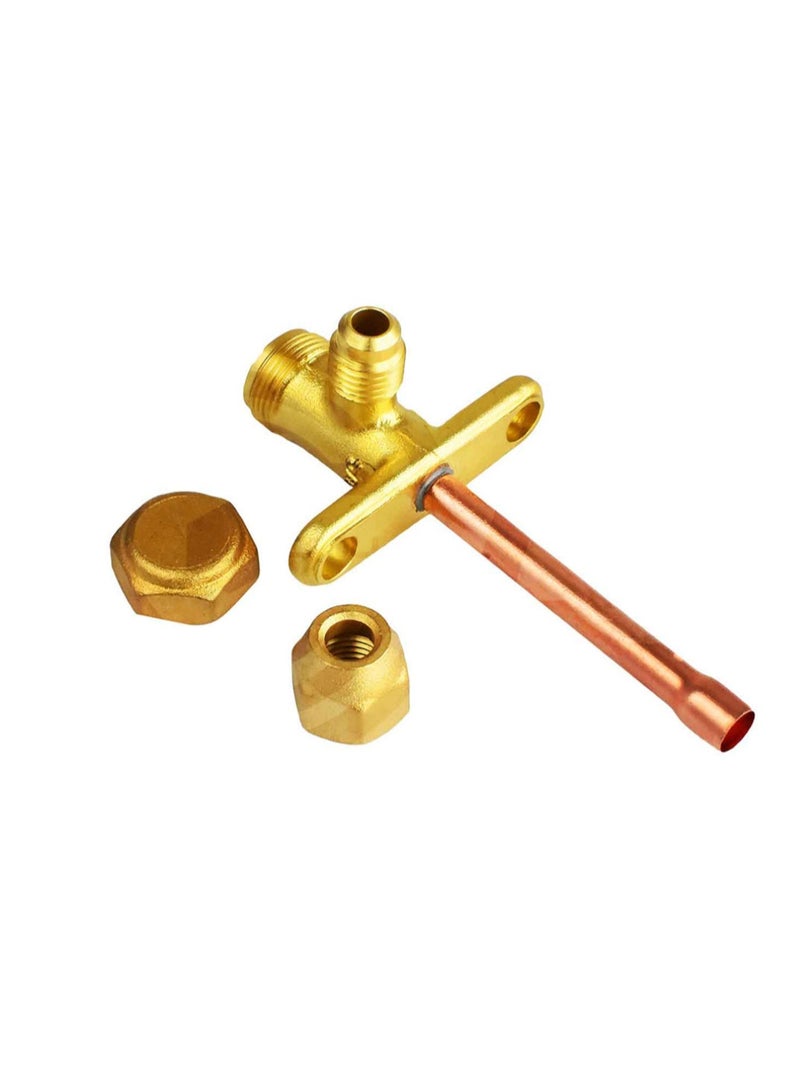 Air Conditioner Service Valve/condenser split Valve 1/4 inch straight type - Image 2