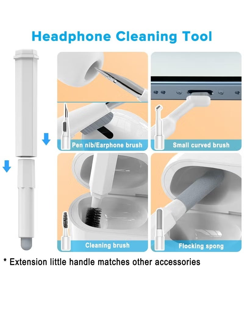 20-in-1 Electronic Cleaner Kit, Keyboard Cleaner kit, Portable Multifunctional Cleaning Tool for PC Monitor/Earbud/Cell Phone/Laptop/Computer/Bluetooth Earphones(White) - Image 3