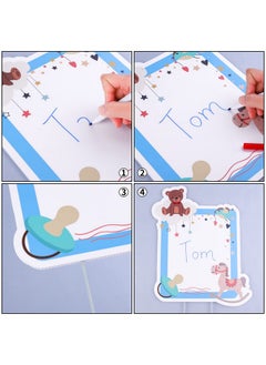 Elcoho 11 Pieces It’S A Boy Blue Yard Signs With Stakes Includes Letters, Ballon, Baby Bottle, Baby Pacifier Sign For Outdoor Decoration, Gender Reveal Baby Shower, Party Decoration  - Image 4