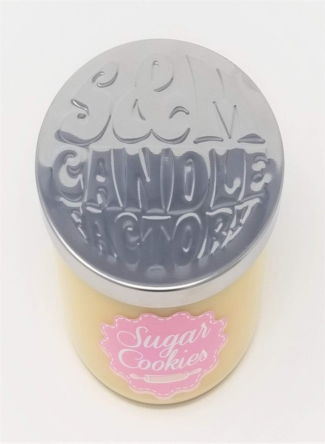 S&M Candle Factory شمعة كعكة السكر ~ شمعة طبيعية فاخرة من شمع الصويا وجوز الهند بثلاث فتائل ~ من مصنع شموع S&M، حجم كبير بثلاث فتائل - Image 2
