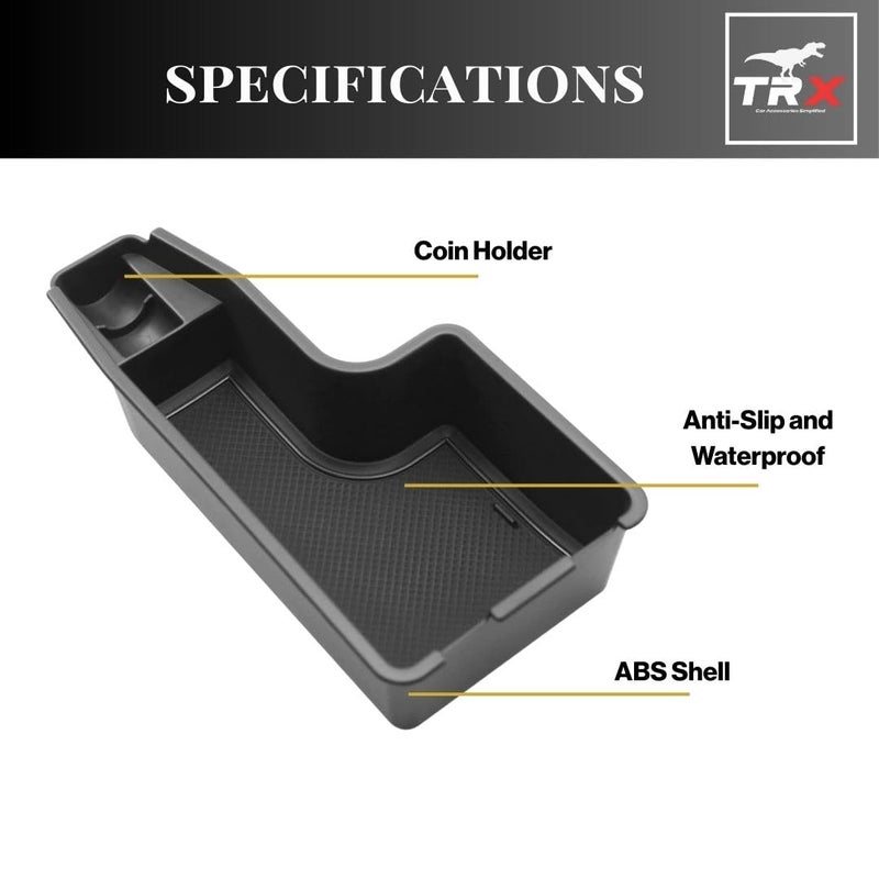 TRX AUTO Center Console Armrest Organizer for Toyota Raize (2020-2025) | Custom Fit Armrest Storage Tray with Non-Slip Liner | Organizer for Armrest Storage | Interior Accessories for Toyota Raize - Image 2