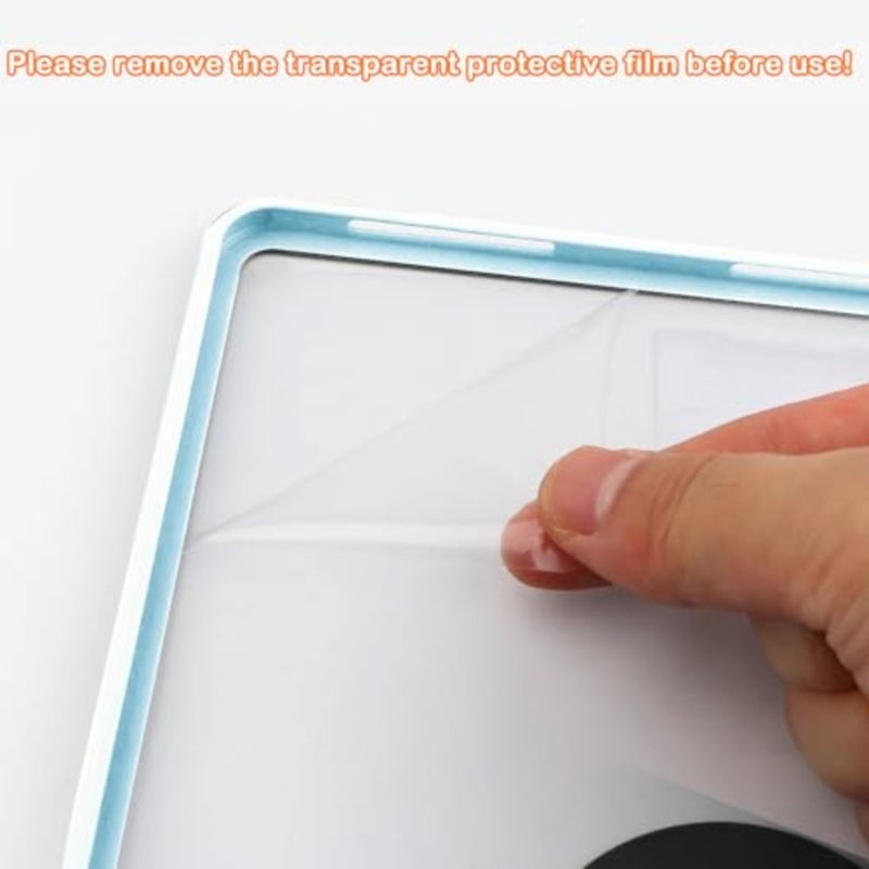 Rotating Case for Honor Pad 10 12.1 Inch Sky Blue with Pencil Holder, 360° Rotation Stand Shockproof Clear Back Cover, Auto Wake/Sleep - Image 2