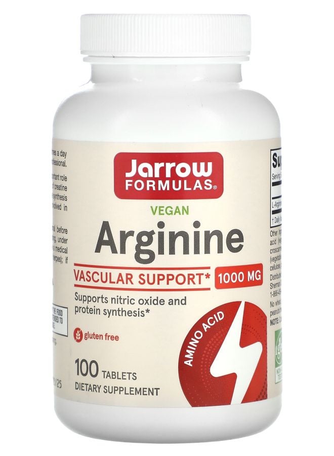 jarrow formulas Vegan Arginine 1000 mg 100 Tablets