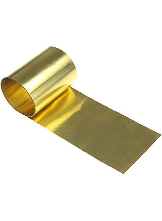 صفيحة نحاسية نقية صفائح معدنية رقائق نحاس أصفر سمك 0.2 مم عرض 40 مم طول 5000 مم - Image 1