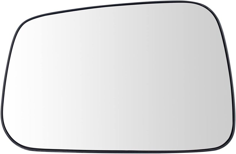 TRQ Driver Side Mirror Glass with Backing Plate Compatible with 2006-2011 Chevrolet HHR, Snap On, Clear, GM1324155 - Image 1