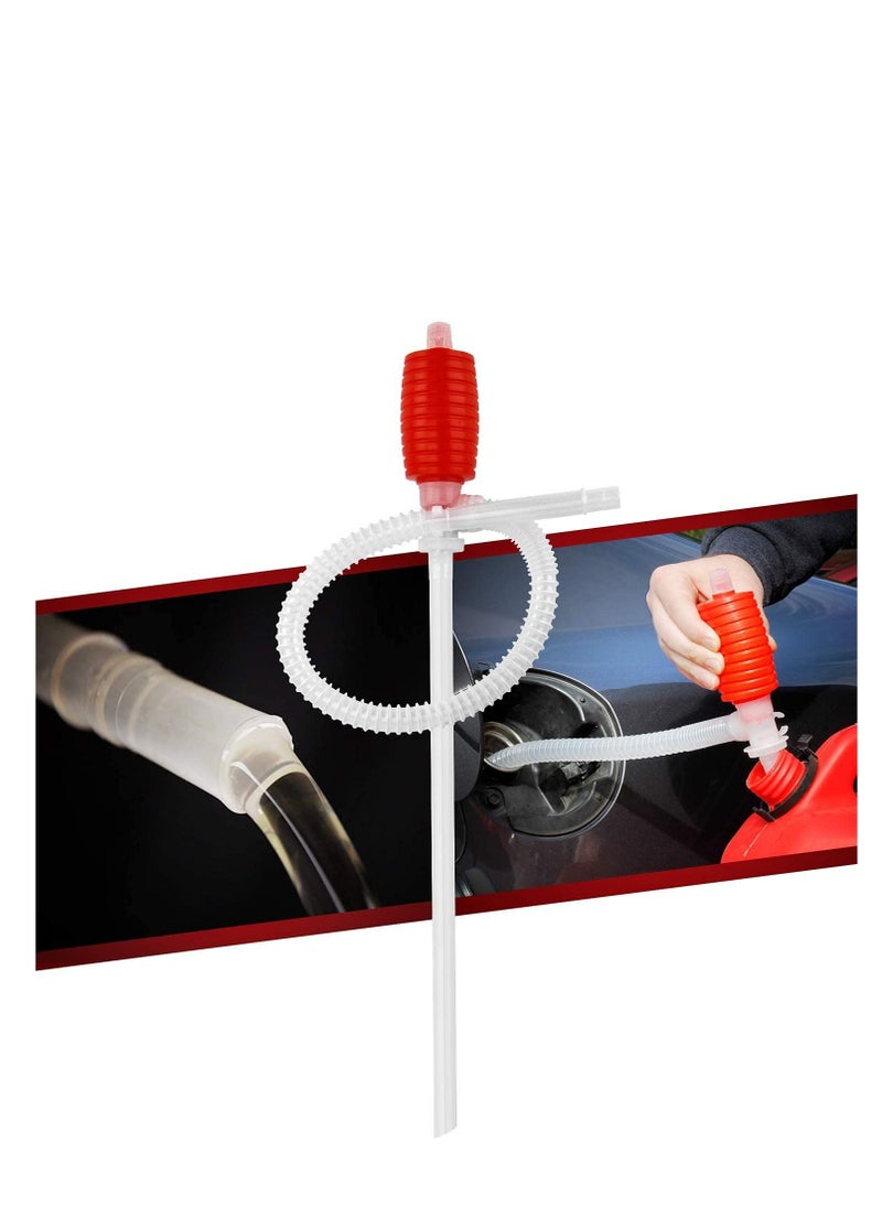 SYOSI - Liquid/Fuel Transfer Siphon Pump - Large Squeezing Syphon for Lawn Mowers & Manual Pumping Petrol, Water, and more! - Image 1