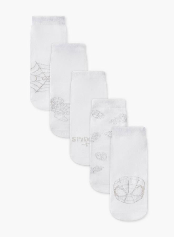 MARVEL Pack Of 5 Boys School Socks Ankle Length - Image 1