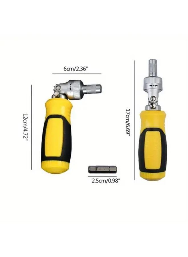 أصفر 13 في 1 مجموعة مفكات براغي دوارة متينة CR-V بتات فولاذية أداة متعددة محمولة - Image 5
