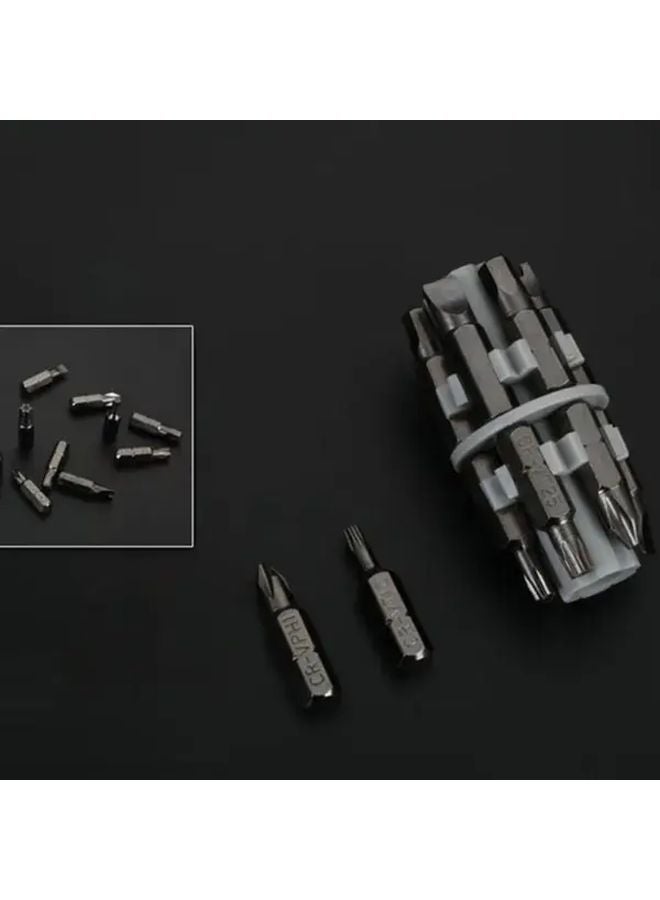 أصفر 13 في 1 مجموعة مفكات براغي دوارة متينة CR-V بتات فولاذية أداة متعددة محمولة - Image 3