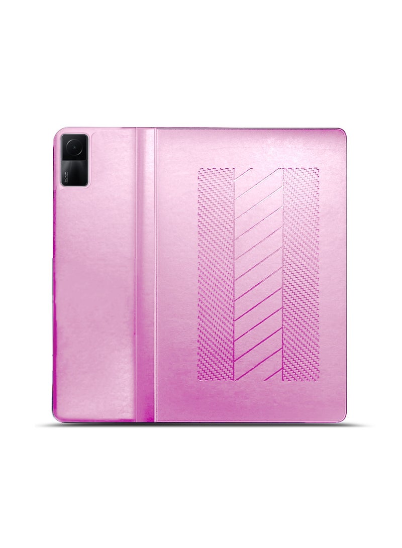 Wtech Classic PU Leather Trifold Stand Flip Case Cover For Xiaomi Redmi Pad 10.61 Inch 2022 Light Pink - Image 3