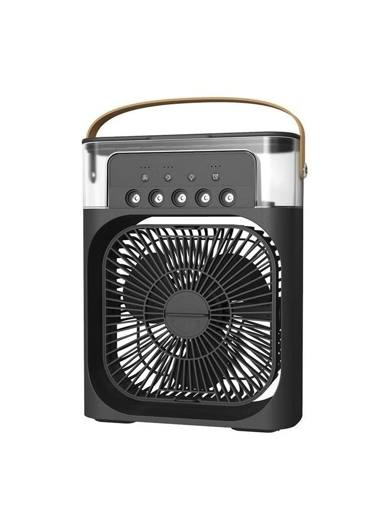 Portable Air Cooler Fan with USB Rechargeable Cooling, Humidifier & LED Night Light – Mini Personal Air Conditioner for Home, Office, Bedroom, Travel & Outdoor Use, Quiet Energy Saving Design - Image 2