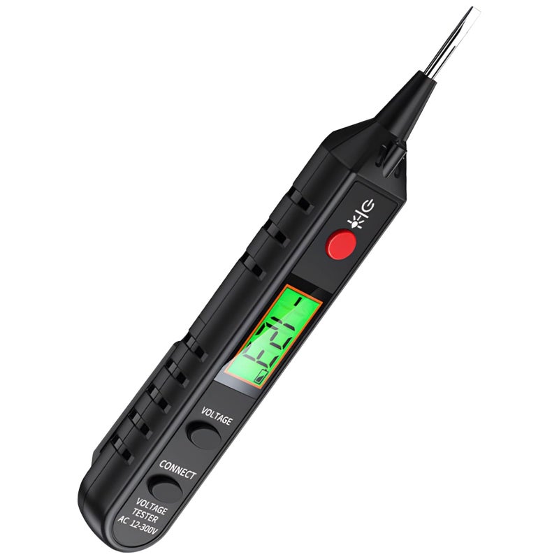 Dual Mode Voltage Tester 12 300V Digital Display With Sound Light Alarm - Image 2