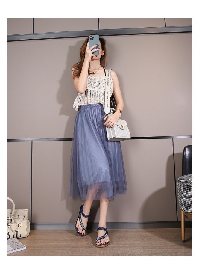 NIBEMINENT Summer  Women's Simple and Light Casual Style Plus Size Flat Toe Sandals Girl  - Image 5
