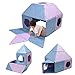 Asweets 18Piece Magnetic Fort Building Kit for 3 Kids Giant Modular Playhouse Panels Lightweight Panels with Builtin Magnets - Image 3