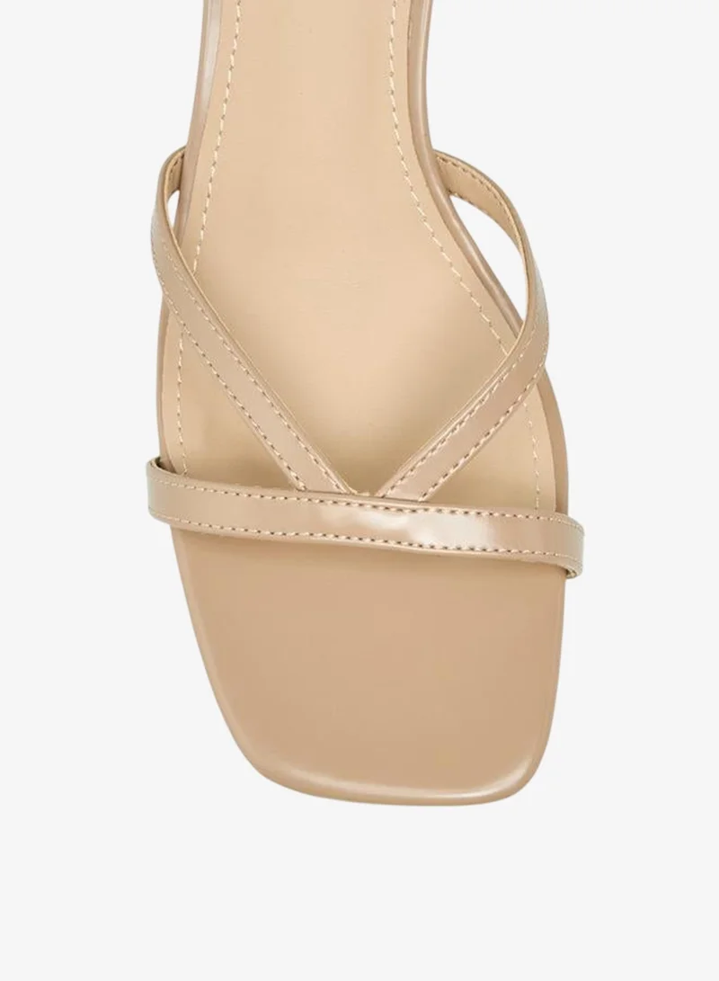 Flora Bella By Shoexpress Women Ankle Strap Sandals with Block Heels and Buckle Closure