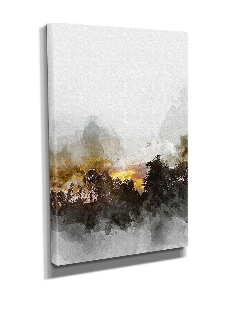 لوحة جدارية كانفس بتصميم تجريدي