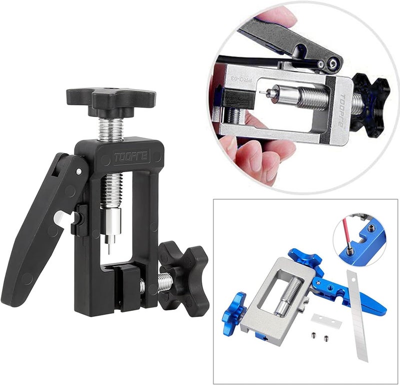 klarako Durable MTB BIke Needle Driver Insertion Tool, Bicycle Hydraulic Hose Fitting Insert Tool Aluminum Alloy Structure with Hydraulic Hose Cutter - Image 5