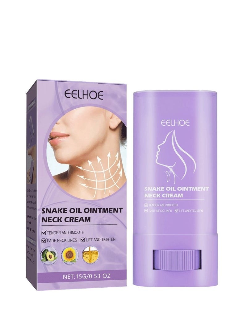 EELHOE Samuwac Lifting and Firming Neck, Samuwac Neck Care Stick - Anti-Wrinkle Neck Firming Cream with Snake Oil & Jojoba Seed Oil for Tightening, Lifting & Nourishing, Firming Neck Cream for Women 15g - Image 1