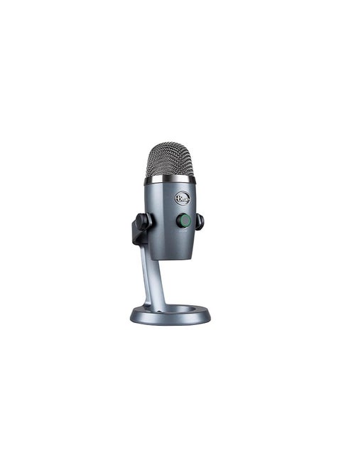 Blue Yeti Nano Premium USB Microphone for PC, Mac, Gaming, Recording, Streaming, Podcasting, Condenser Mic with VO!CE Effects, Cardioid and Omni, No-Latency Monitoring - Shadow Grey