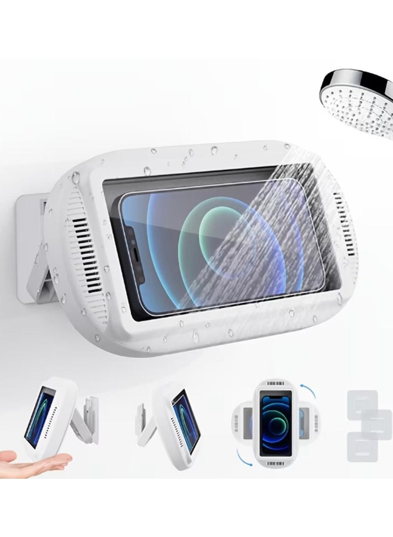 Multi Impex Waterproof Touch Screen Phone Holder Case for Bathroom & Kitchen – Wall Mounted Dustproof Mobile Safety Box - Image 1