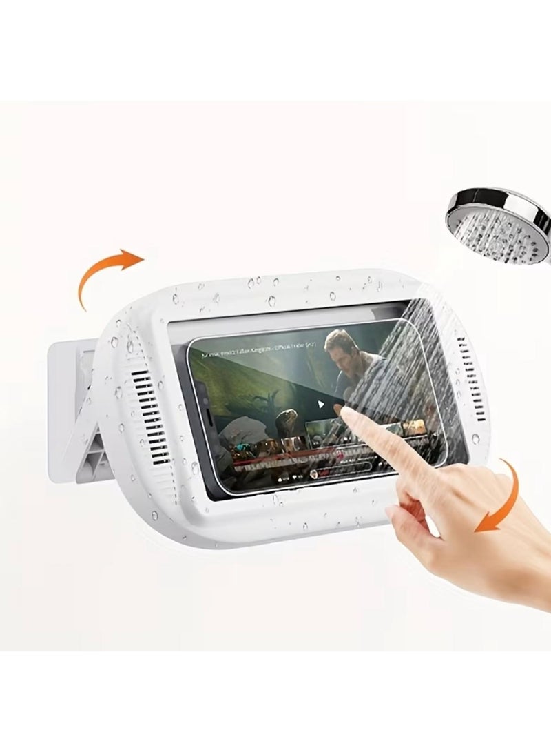 Multi Impex Waterproof Touch Screen Phone Holder Case for Bathroom & Kitchen – Wall Mounted Dustproof Mobile Safety Box - Image 4