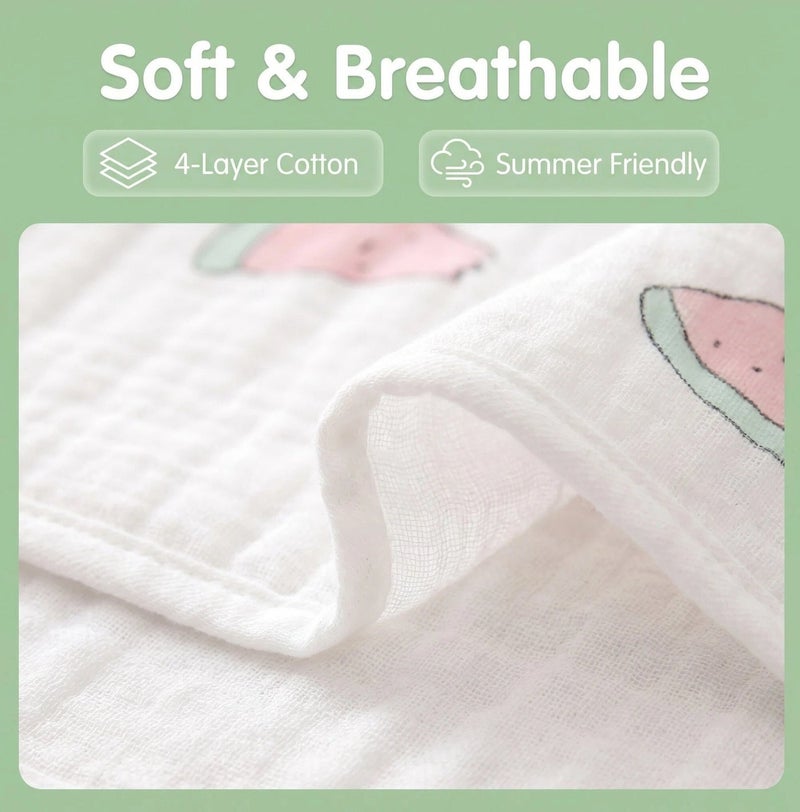 Y&D Baby 4-Layer Abdominal Warmer Thin Summer Belly Band for Infants Newborns Baby Protects Abdomen & Prevents Chills - Image 4