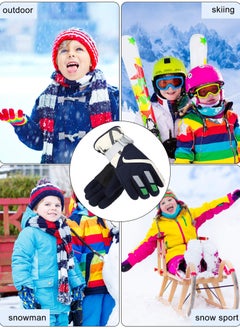 2 Pairs Kids Snow Gloves Thick Gloves Kids Waterproof Warm Gloves Youth Ski Snow Snowboard Gloves with Adjustable Buckle Unisex Gloves for Girls Boys Children Cold Weather Outdoor Play Bule Navy - pzsku/Z1A24AD36800136599B92Z/45/_/1718691911/cfb5a20c-5838-40e9-95a6-da57307d386e