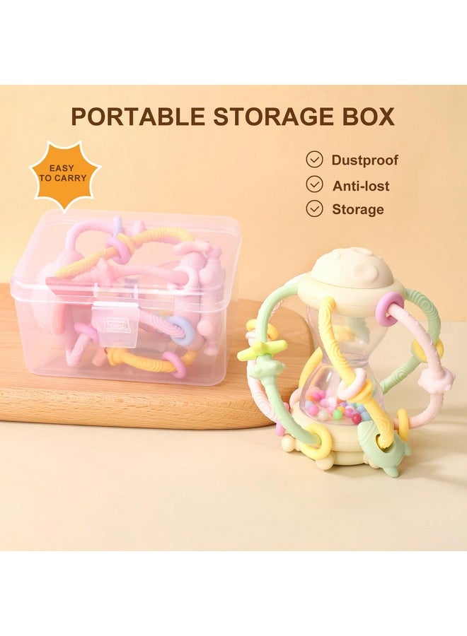 Socub Baby Montessori Sensory Toys for 0-6 6-12 Months, Food Grade Teething Toys for Babies 3-6 6-12 12-18 Months, Newborn Infant Learning Developmental Rattle Toy for 6-12 Months Boys Girls(Pink) - Image 5